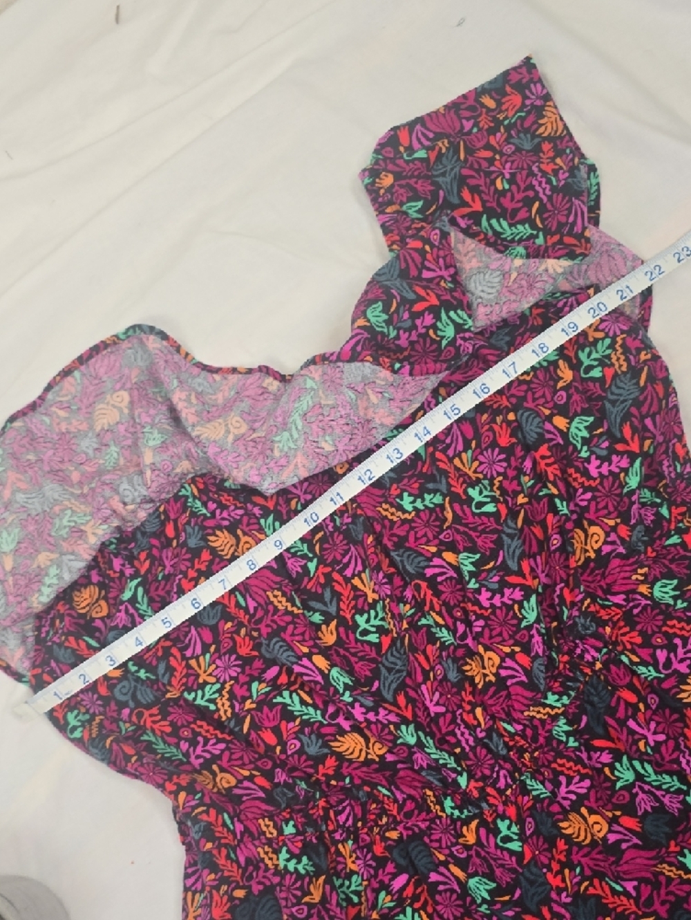 Ava & Viv Floral Multicolor Elastic-Waist Jumper Sz 1X - Picture 7 of 12